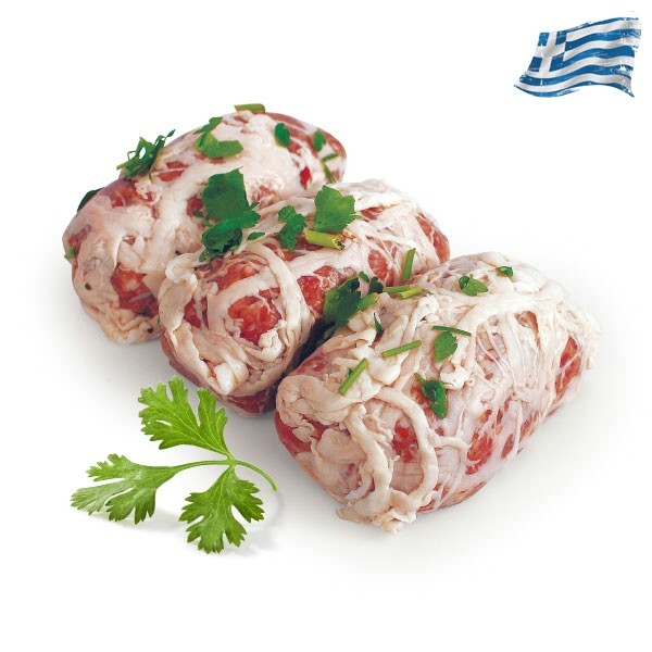 Σεφταλιά (χοιρινό & αρνίσιο κρέας τυλιγμένο με μπόλια αρνίσια) Ελληνική